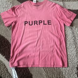 Men Purple Brand T-Shirt(Pink) (100% Cotton) BRAND NEW (Price Is Firm) 
