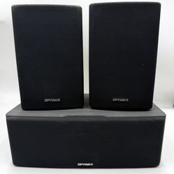 Optimus Pro-77 & Pro CS-3 Speaker Set 3 Piece Surround Sound
