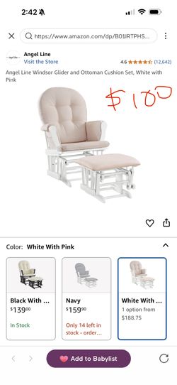 Windsor Glider With Ottoman