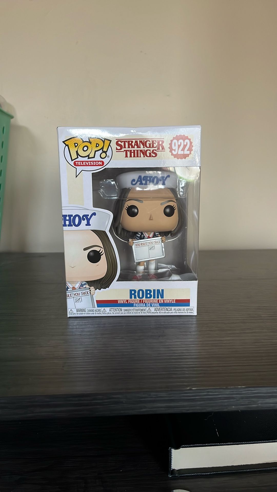 Robin Stranger Things Season Three Funko Pop. You Rule You Suck 