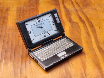 Vintage Timex MIni Clock Laptop 1980s-early 90s