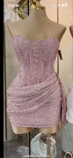 Pink glitter dress