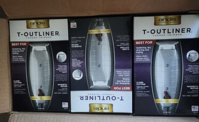 ANDIS T-OUTLINER CORDED TRIMMER, professional trimmer barber, salon, haircut,clippers