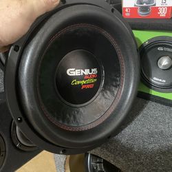 New 12" Genius Audio 1000w Max Power Subwoofer  ( 1 Available)