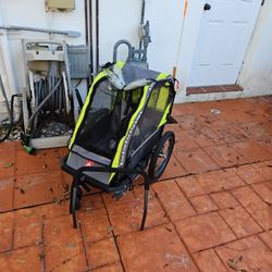 Allen Sports 1-Child Bicycle Trailer & Stroller, Green