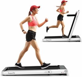 Costway  4.75HP 2 In 1 Folding Walking Pad Treadmill with Remote APP Control