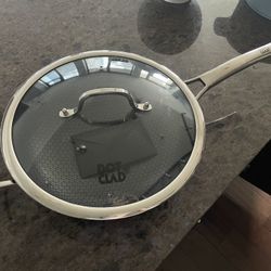 (new) Wok pan,Hybrid 12 inch Wok with Lid,non stick Stainless Steel Woks & Stirfry pan