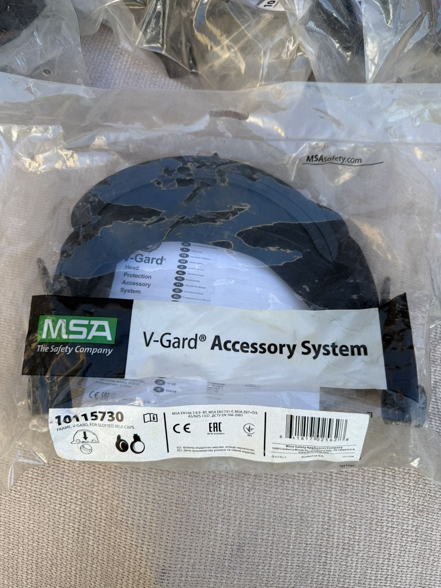 MSA V-Gard Frame for Slotted Caps. (10 Pieces). MAKE ME A REASONABLE OFFER