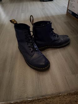 Dr. Martens 1460 Navy Blue Leather Boots