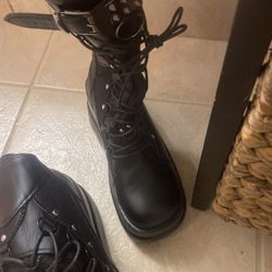 Women Black Boots Size 38 Equal To 7 To 7.5