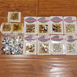 Huge lot of Vintage Crystals, Rhinestones, and Nailheads