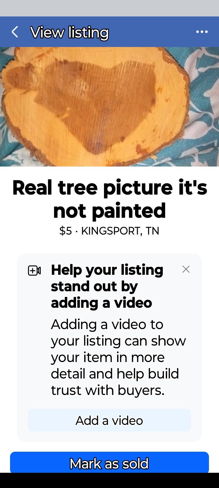Picture On Real Tree