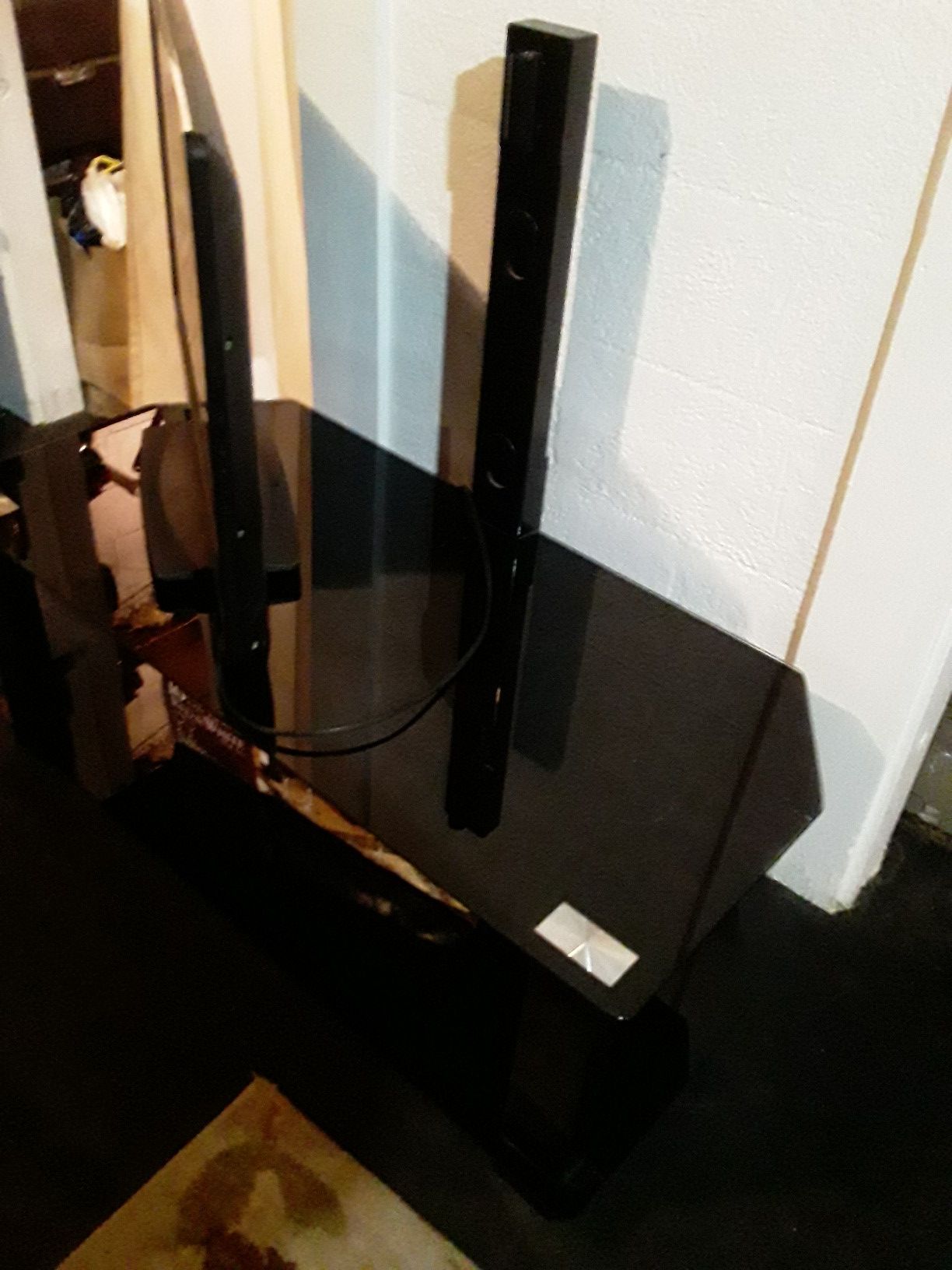 Glass TV stand