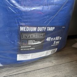 Blue And Brown Tarp