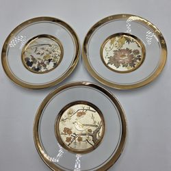 2 pcs The Hamilton Collection 1 pc Westland Co. "The Art Of Chokin"  24K Edging 