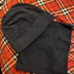 Nice Soft Winter Beanie Navy Blue With A Face mask/ Neck Attire