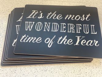 Six Pottery Barn New Cork Placemats