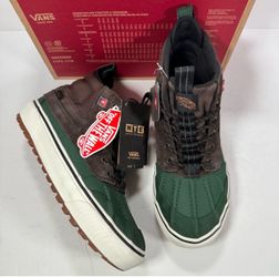 Vans Sk8-Hi Del Pato MTE-2 All Weather Brown Green Sneakers Women 9.5 Men 8