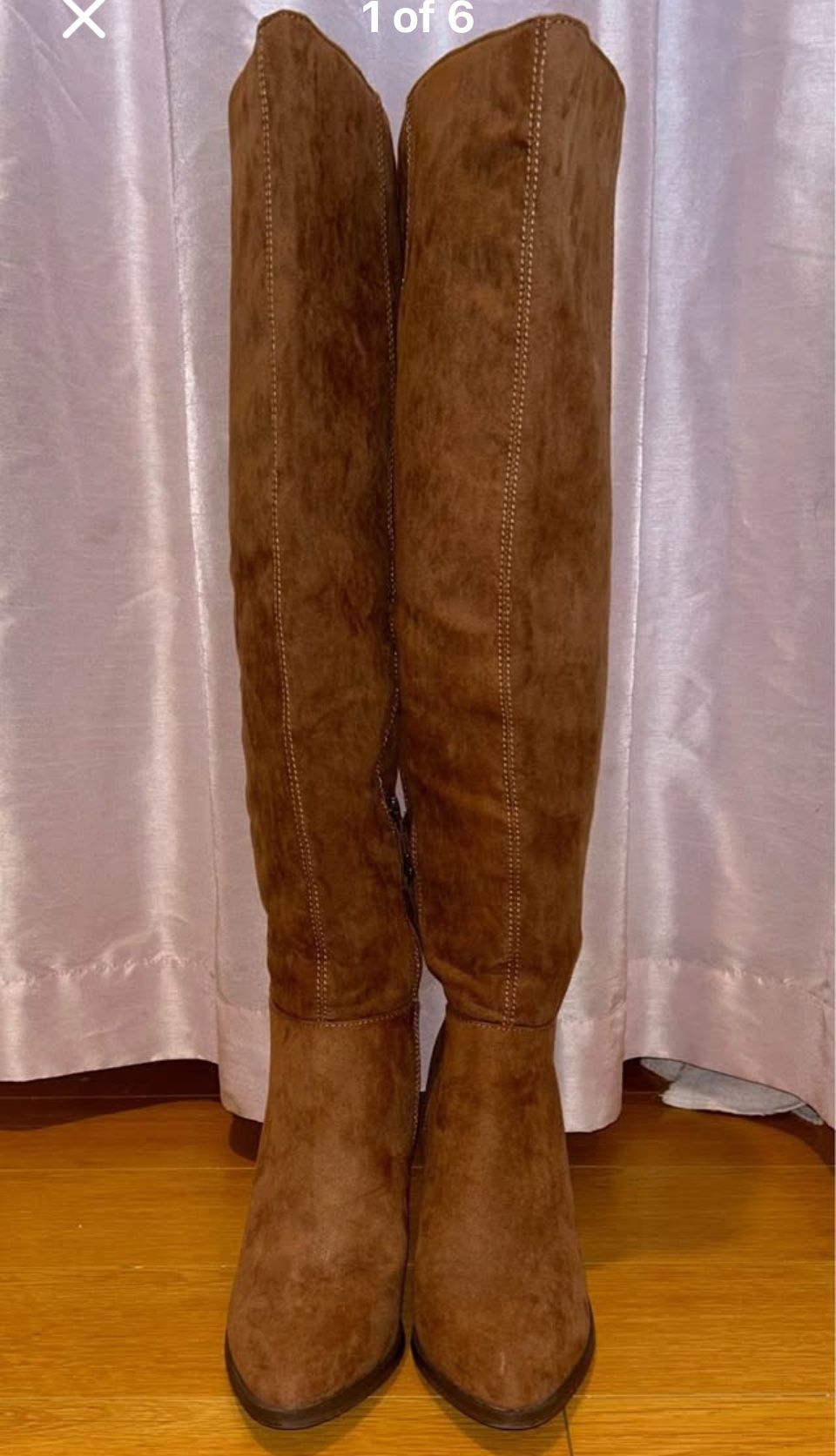 BROWN THIGH HIGH BOOTS