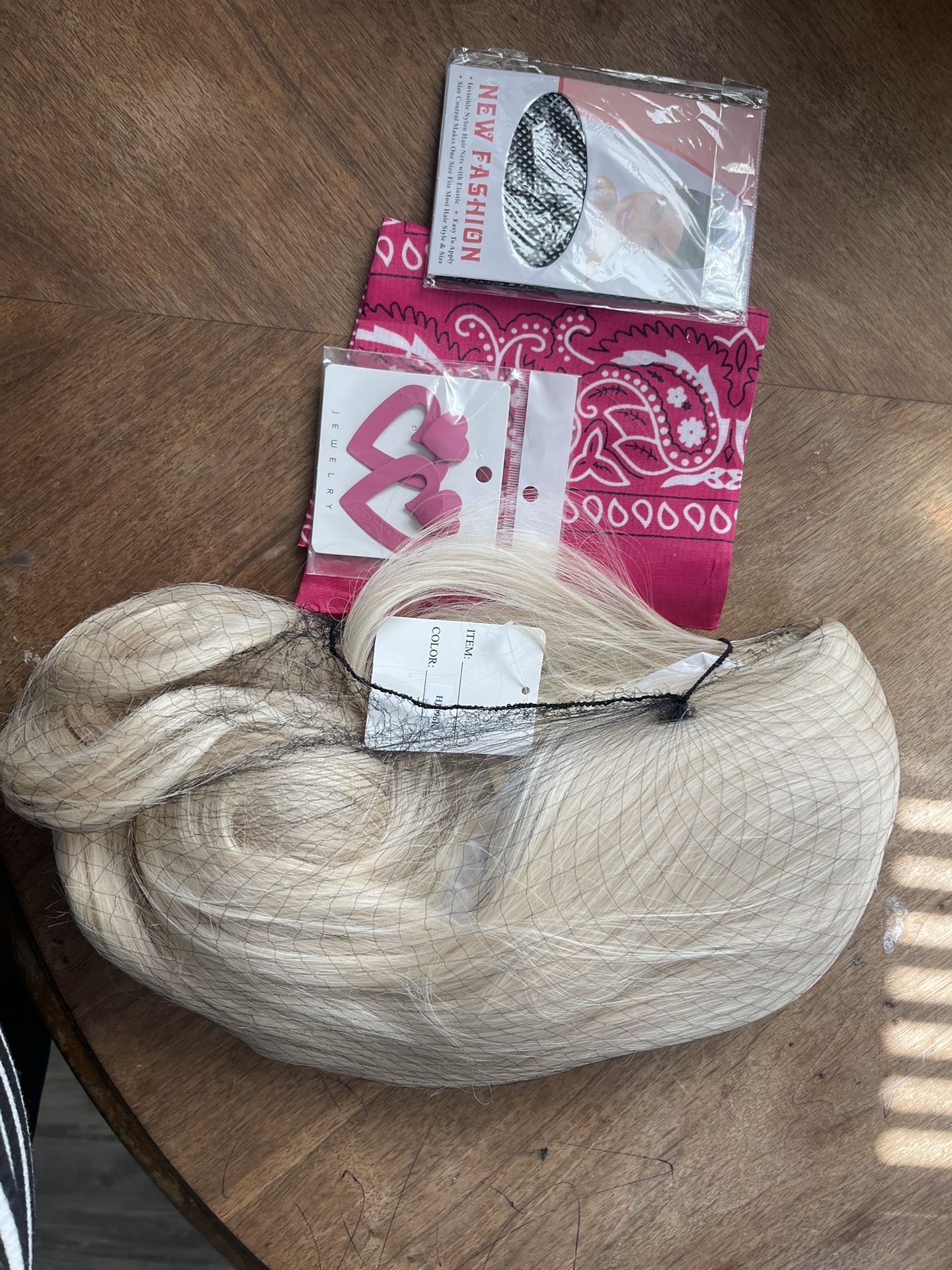 Barbie Long blonde Wig With Accessories #27