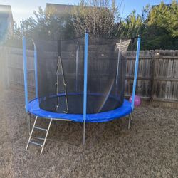 8FT Trampoline with Safety Enclosure Net & Ladder