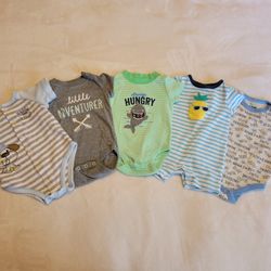 5 Cute Baby Onesies 0-3 Months