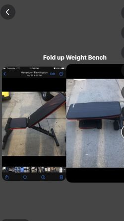 Fold Up Weight Bench 