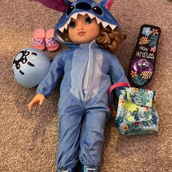 Disney ILY stitch doll And Accessories 