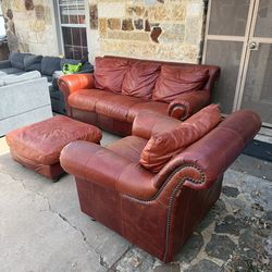 Leather Couch Set