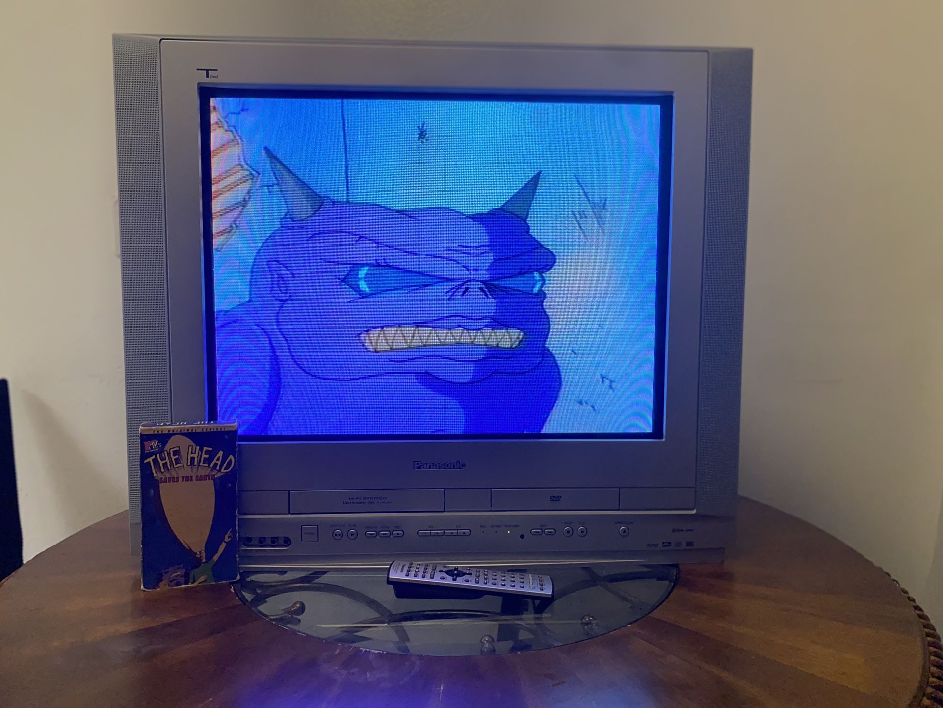 Panasonic Tau 27in CRT TV (PVDF2735) With Built In VHS, DVD Player And