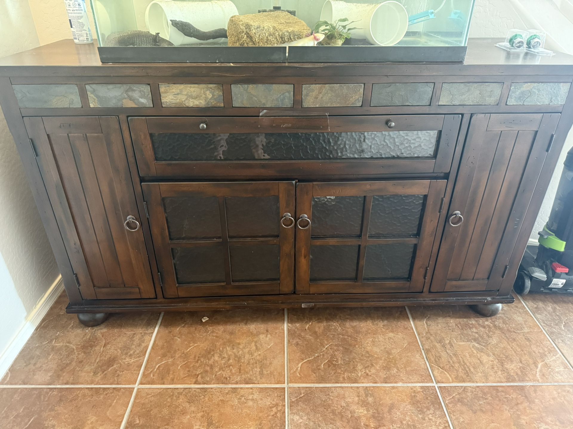 Beautiful Dark Wood Tv Console Table