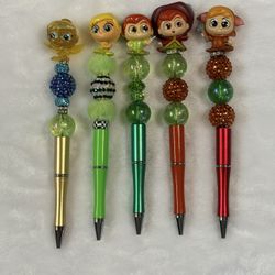Disney Character Beaded Pens – Cute Handmade Style – $10 Each or Bundle Deal
