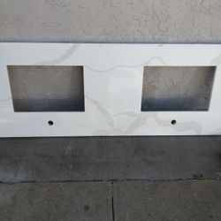 Counter Top 62×24"/Baxk Splash 110"Quartz Tapa p/Gabinete 62×24" 