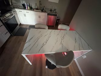 Portable LED kitchen island