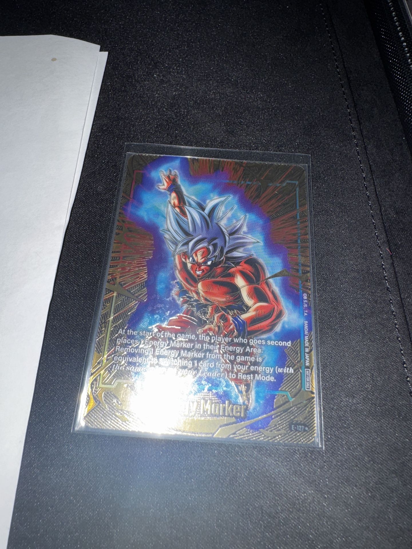 DBS Fusion World 2nd Anniversary Gold Energy Marker UI Goku E-127 ⭐️