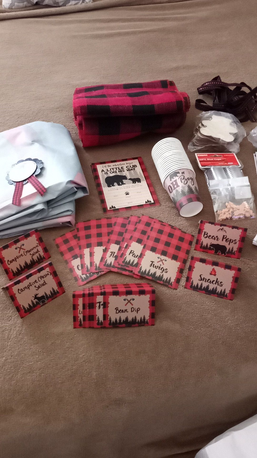 Lumberjack baby shower bundle!