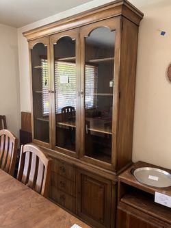 Mid century curio cabinet