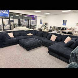 Black XL Sectional Modular Set - Free Delivery