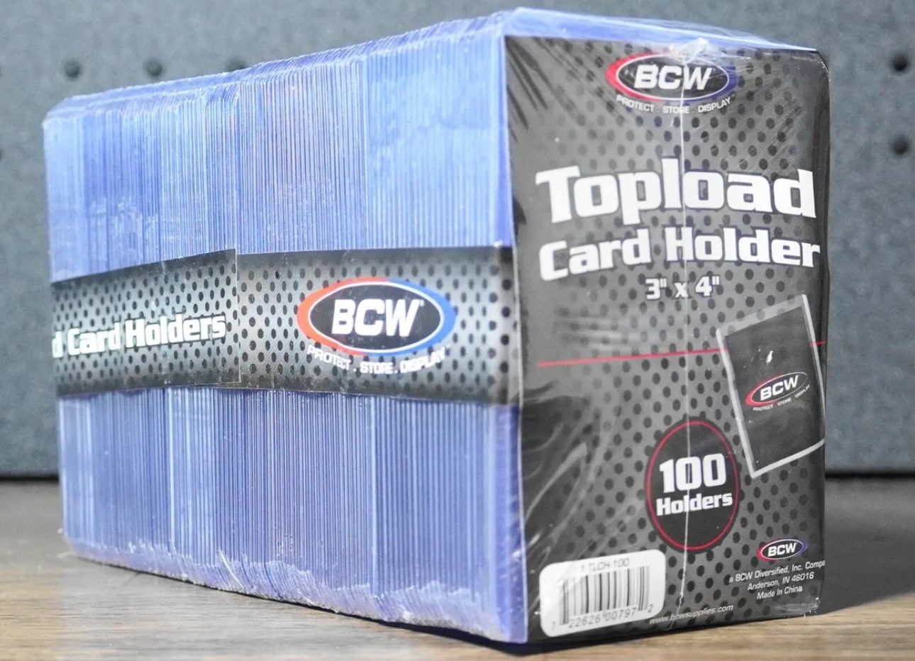Standard Card Size Toploaders + Soft Card Sleeves Bundle
