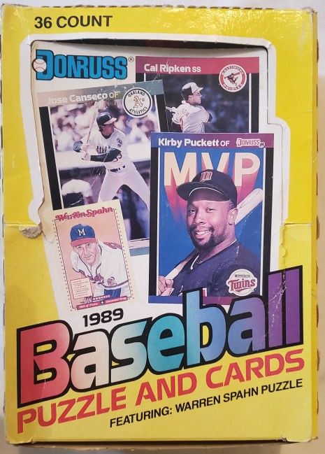1989 Donruss Baseball Wax Box with 31 Packs