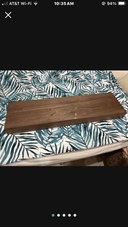 2 Floating Shelves Brown Wood $25