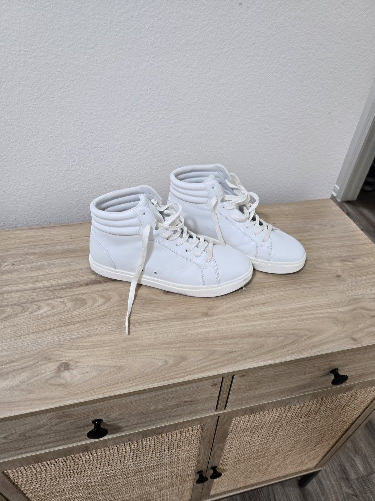 Fuego Silver High Tops Mens Silver High Top Fuego Shoes In Canada