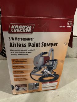Krause & Becker 5/8 Hp Airless Paint Sprayer