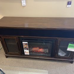 SENECA MEDIA CONSOLE W/FIREBOX FLOOR SAMPLE