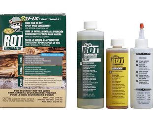 PC Products PC-Rot Terminator Epoxy Wood Hardener, Two-Part 24oz in Two Bottles, Amber 240618