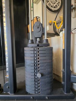 Cable Machine Weight Stack with Pulley