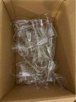 Plastic wine glasses