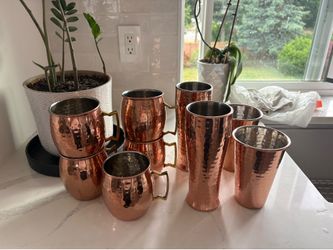 Stainless steal copper glassware