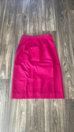 Vintage Pendleton Woolen Mills Pure Virgin Wool Pink Pencil Skirt Made in USA Talon Zipper