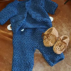 Newborn Jacket Fall Crochet Outfit